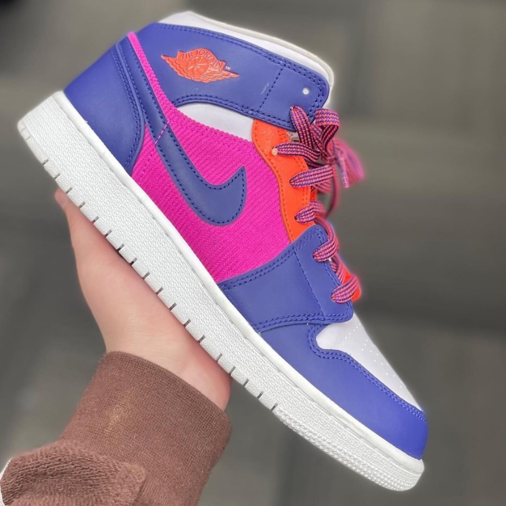 💜💖 Nike air Jordan 1 mid purple shoes (Special)